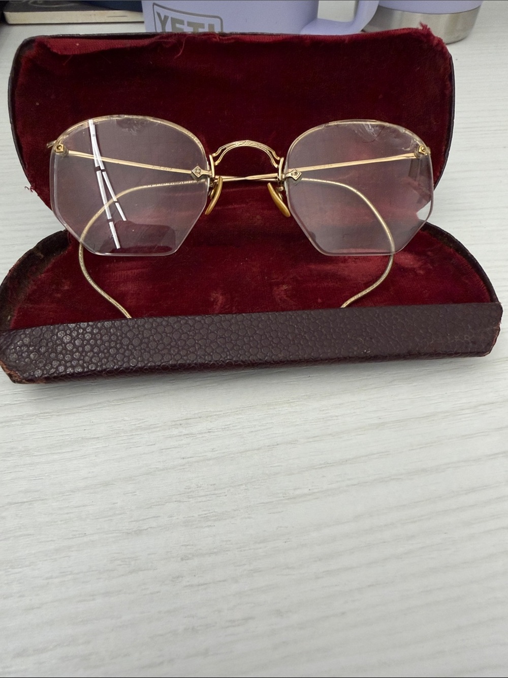 Women's 12K Gold Filled Frame Glasses
